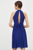 Сукня Artigli mini розкльошена колір блакитний (3212793)