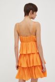 Сукня Artigli колір помаранчевий mini розкльошена (3207882)
