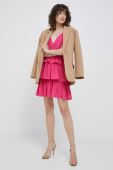 Сукня Artigli колір рожевий mini розкльошена (3230435)