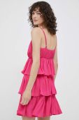 Сукня Artigli колір рожевий mini розкльошена (3230435)