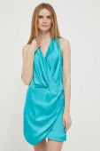 Сукня Artigli колір бірюзовий mini пряма