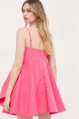 Сукня Bardot колір рожевий mini розкльошена (3320364)