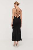 Сукня Bardot колір чорний maxi облягаюча (3320397)