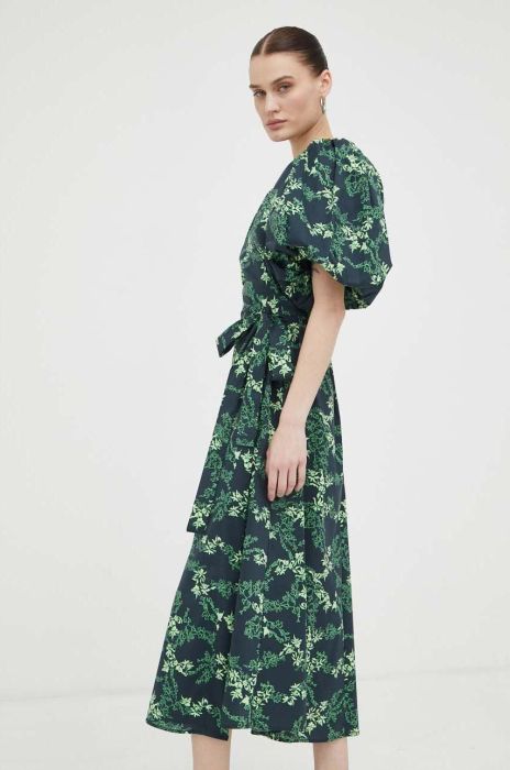 Сукня Gestuz midi розкльошена колір барвистий