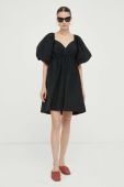 Сукня Gestuz колір чорний mini розкльошена