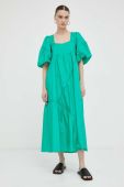 Сукня Gestuz колір зелений midi oversize