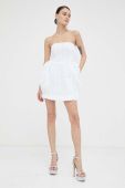 Сукня Rotate колір білий mini облягаюча