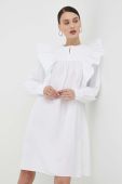Бавовняна сукня 2NDDAY колір білий mini пряма