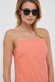 Бавовняна сукня United Colors of Benetton колір помаранчевий maxi пряма