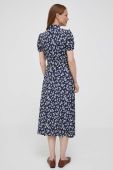 Сукня Lauren Ralph Lauren колір синій midi розкльошена (3391821)