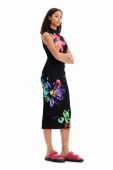 Сукня Desigual колір чорний midi облягаюча (3439989)