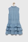 Дитяча сукня Guess mini розкльошена колір блакитний (2909704)