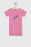 Дитяча бавовняна сукня Guess колір фіолетовий mini пряма (2898127)