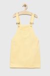 Дитяча джинсова сукня Guess колір жовтий mini пряма