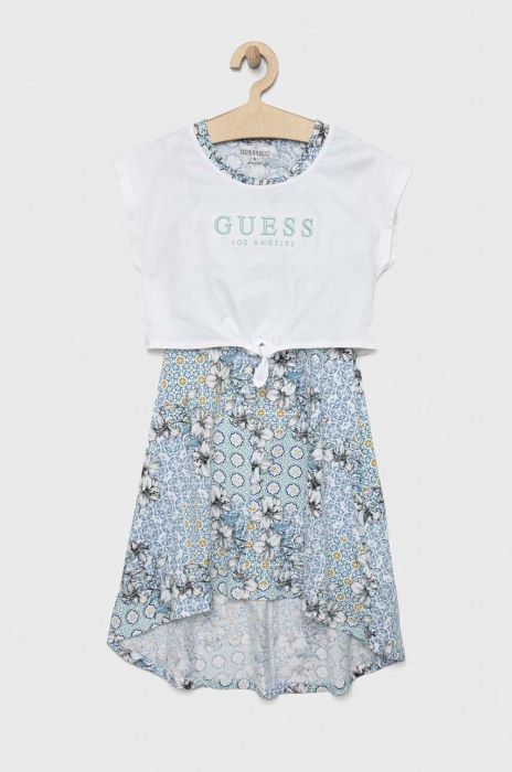 Дитяча сукня Guess колір зелений mini розкльошена (3028902)