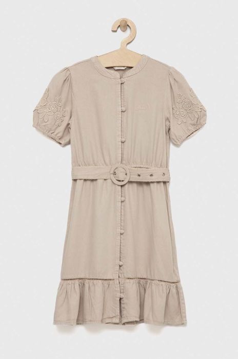 Дитяча сукня Guess колір бежевий mini розкльошена (3078477)