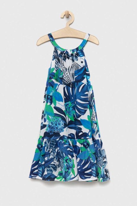 Дитяча сукня Guess колір бірюзовий mini розкльошена (3009318)