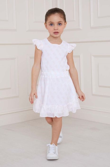 Дитяча сукня Guess колір бежевий mini розкльошена (3185793)