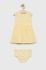 Дитяча бавовняна сукня Guess колір жовтий mini розкльошена