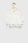 Дитяча бавовняна сукня Jamiks колір білий mini розкльошена (3234016)