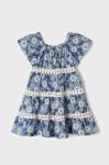 Дитяча сукня Mayoral колір синій mini розкльошена (2944049)