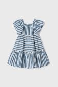 Дитяча бавовняна сукня Mayoral mini розкльошена колір блакитний (2975416)