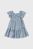 Дитяча бавовняна сукня Mayoral mini розкльошена колір блакитний (2975416)