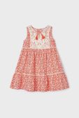 Дитяча бавовняна сукня Mayoral колір помаранчевий mini пряма (2932017)