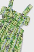 Дитяча сукня з домішкою льону Mayoral колір зелений mini розкльошена