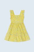 Дитяча бавовняна сукня Mayoral колір жовтий mini розкльошена (2944228)