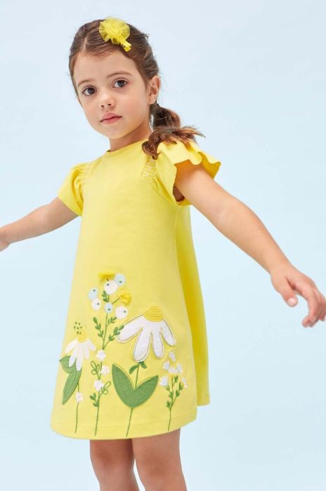 Дитяча сукня Mayoral колір жовтий mini розкльошена (2944322)