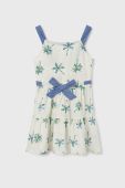 Дитяча бавовняна сукня Mayoral mini розкльошена колір блакитний (3062433)