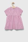 Дитяча бавовняна сукня United Colors of Benetton колір фіолетовий mini розкльошена