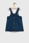 Дитяча джинсова сукня United Colors of Benetton mini пряма колір блакитний