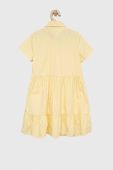 Дитяча бавовняна сукня Tommy Hilfiger колір жовтий mini розкльошена
