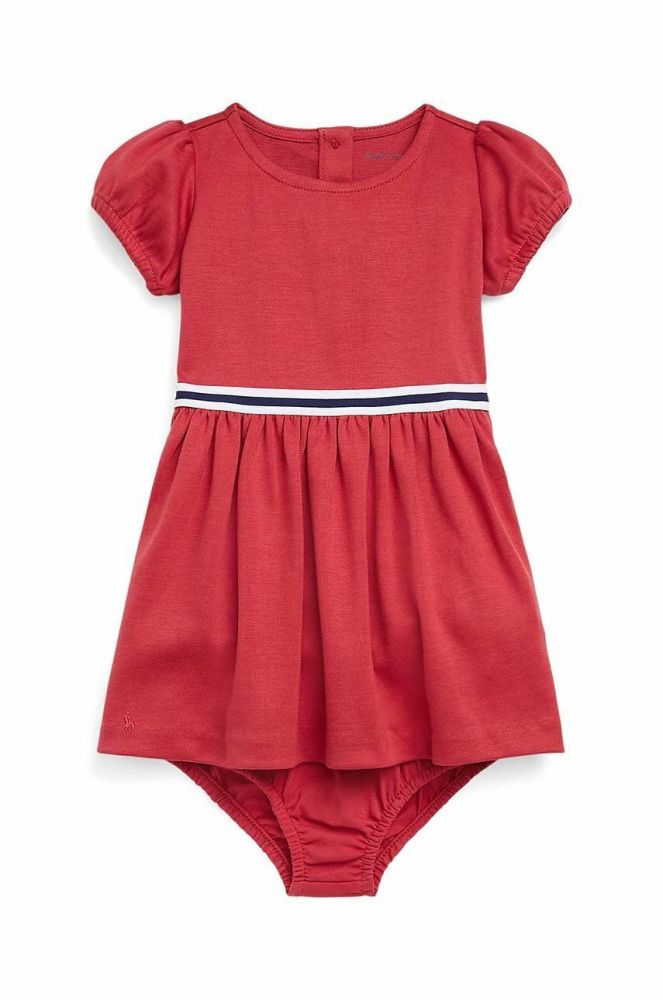 Сукня для немовлят Polo Ralph Lauren колір червоний mini розкльошена (3046154)