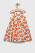 Дитяча бавовняна сукня Birba&Trybeyond колір помаранчевий mini розкльошена