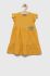 Дитяча лляна сукня Birba&Trybeyond x Peanuts колір жовтий mini розкльошена