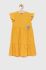 Дитяча льняна сукня Birba&Trybeyond колір жовтий mini розкльошена