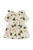 Дитяча сукня Konges Sl?jd колір зелений mini розкльошена