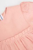 Дитяча бавовняна сукня Coccodrillo колір рожевий mini oversize