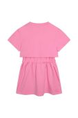 Дитяча бавовняна сукня Marc Jacobs колір рожевий mini розкльошена