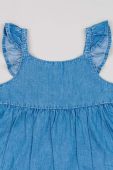 Дитяча бавовняна сукня zippy mini пряма колір блакитний (3181992)