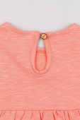 Дитяча бавовняна сукня zippy колір помаранчевий mini oversize