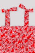 Дитяча бавовняна сукня zippy колір червоний mini розкльошена (3214429)