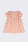Дитяча бавовняна сукня Coccodrillo колір рожевий mini розкльошена