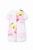 Дитяча бавовняна сукня Desigual колір білий mini oversize (3117816)