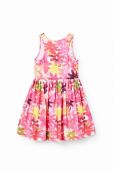 Дитяча бавовняна сукня Desigual колір рожевий mini розкльошена (3062461)