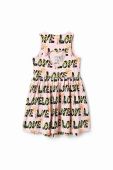 Дитяча бавовняна сукня Desigual колір рожевий mini розкльошена (3065138)
