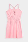 Дитяча сукня 4F F026 колір рожевий mini розкльошена
